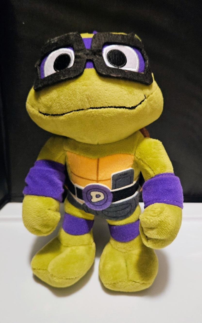 Teenage Mutant Ninja Turtles Donatello Plush Toy Stuffed Animal Purple Mask 8"
